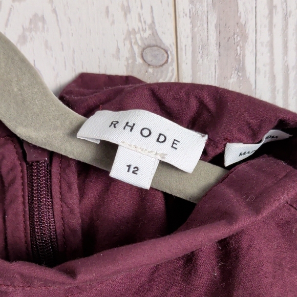 RHODE Midi Dress in Deep Purple - Picture 2 of 3